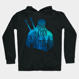 Witcher silhouette: Toss a Coin Hoodie